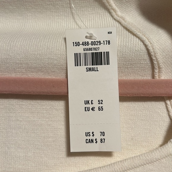 ⭐️SOLD⭐️NWT Abercrombie & Fitch Long-Sleeve Sweetheart Sweater Bodysuit - Picture 8 of 10